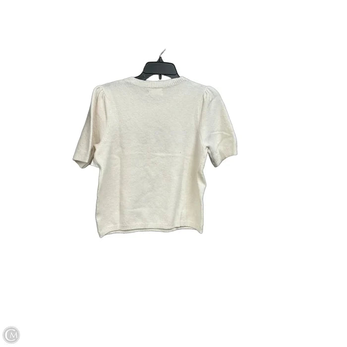 Sweater Short Sleeve By Lc Lauren Conrad In Cream, Size: Sp
