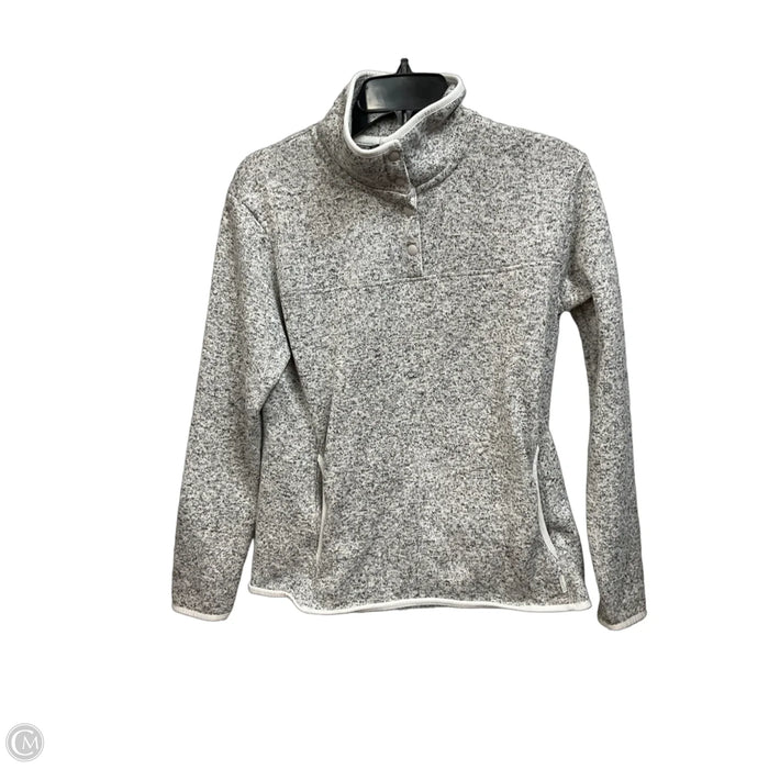 Sweatshirt Collar By Eddie Bauer In Grey, Size: M
