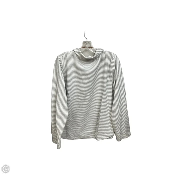 Sweatshirt Collar By J. Crew In Striped Pattern, Size: Xl