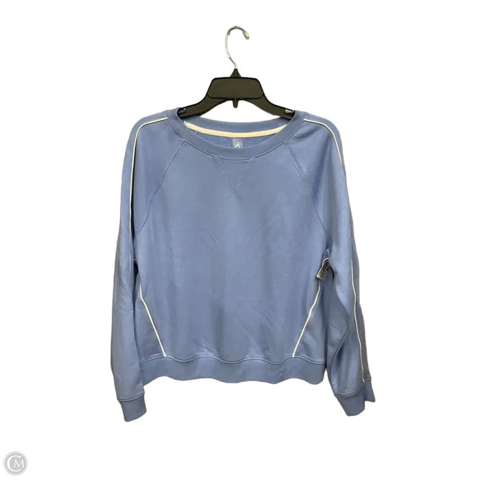 Sweatshirt Collar By Lou And Grey In Blue, Size: S