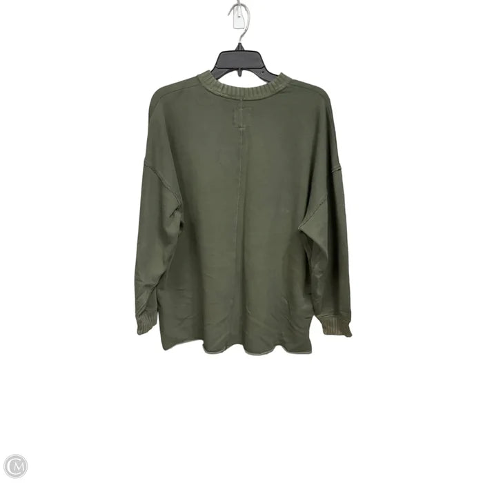 Sweatshirt Crewneck By Aerie In Green, Size: Xs