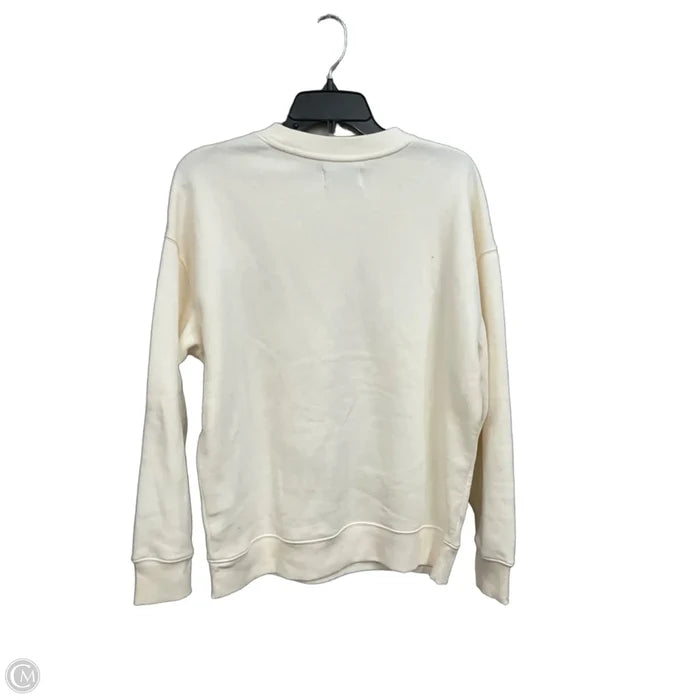 Sweatshirt Crewneck By Old Navy In Cream, Size: Xl