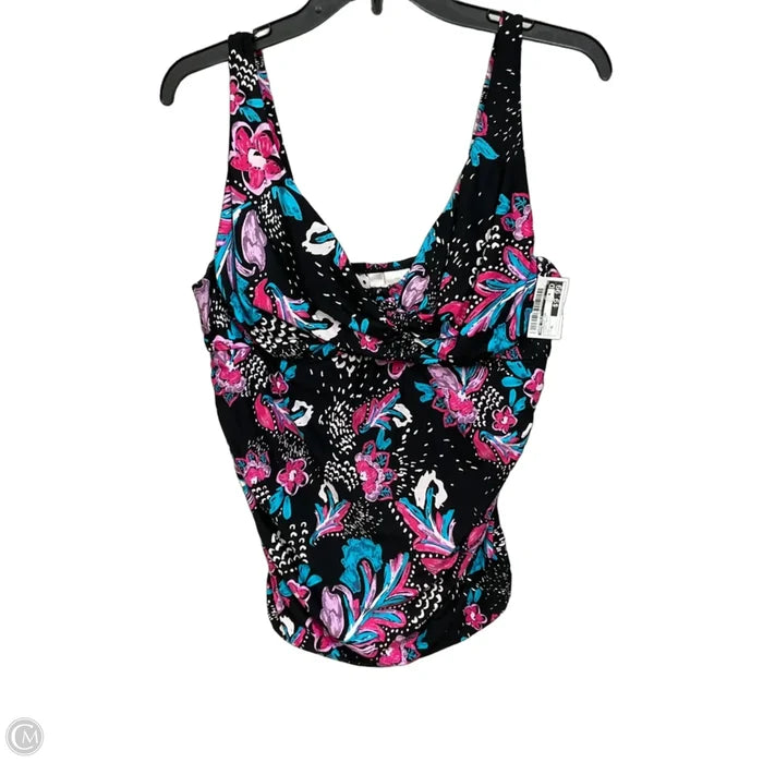 Swimsuit Top By Anne Cole In Floral Print, Size: Xl
