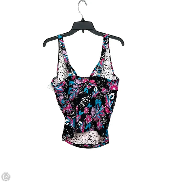 Swimsuit Top By Anne Cole In Floral Print, Size: Xl