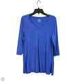 Top 3/4 Sleeve Basic By Chicos In Blue, Size: S