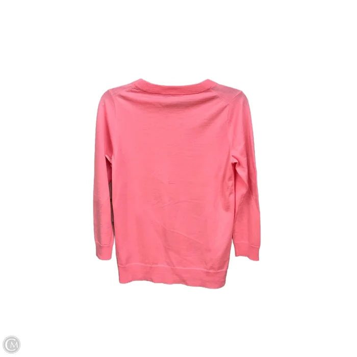 Top 3/4 Sleeve Basic By J. Crew In Pink, Size: M