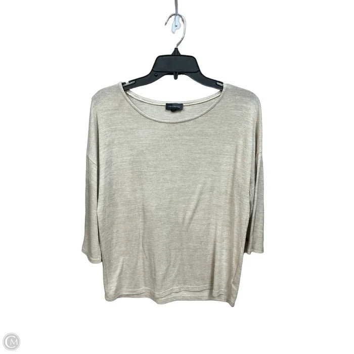 Top 3/4 Sleeve Basic By Limited In Beige, Size: M