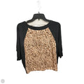 Top 3/4 Sleeve Basic By Loft In Animal Print, Size: M