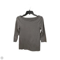 Top 3/4 Sleeve Basic By Loft In Grey, Size: S