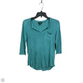 Top 3/4 Sleeve Basic By Lucky Brand In Teal, Size: Xs