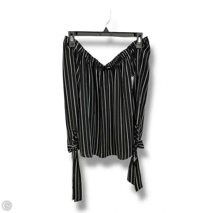Top 3/4 Sleeve By Active Usa In Striped Pattern, Size: M