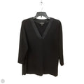 Top 3/4 Sleeve By Banana Republic In Black, Size: L