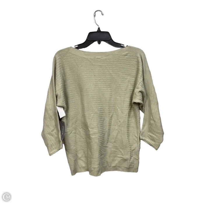 Top 3/4 Sleeve By Chicos In Green, Size: S
