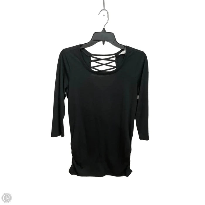 Top 3/4 Sleeve By Clothes Mentor In Black, Size: S