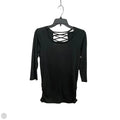 Top 3/4 Sleeve By Clothes Mentor In Black, Size: S