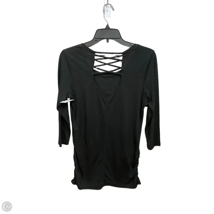 Top 3/4 Sleeve By Clothes Mentor In Black, Size: S