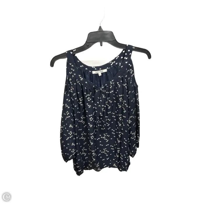 Top 3/4 Sleeve By Daniel Rainn In Navy, Size: L
