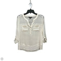 Top 3/4 Sleeve By Express In Cream, Size: S