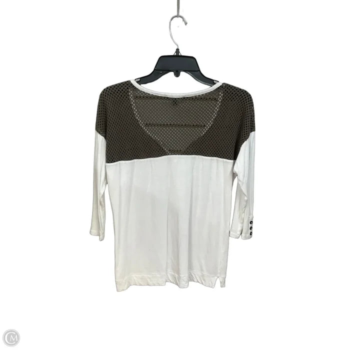 Top 3/4 Sleeve By Express In White, Size: S