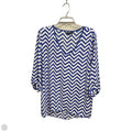 Top 3/4 Sleeve By Kiara In Chevron Pattern, Size: Xl
