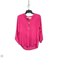 Top 3/4 Sleeve By Michael By Michael Kors In Pink, Size: M
