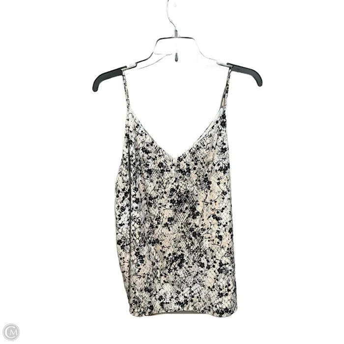 Top Cami By Calvin Klein In Floral Print, Size: M