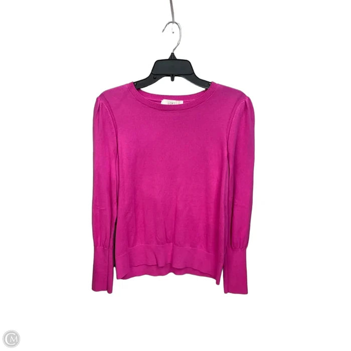 Top Long Sleeve Basic By Banana Republic In Pink, Size: M