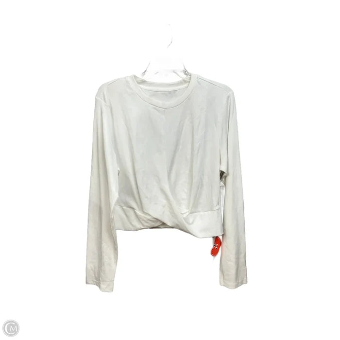 Top Long Sleeve Basic By Cider In White, Size: 3x