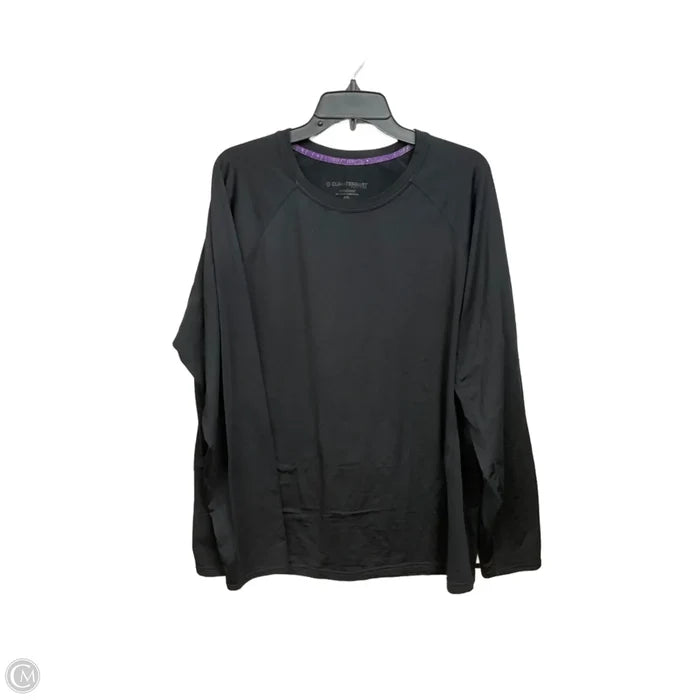 Top Long Sleeve Basic By Clothes Mentor In Black, Size: Xxl