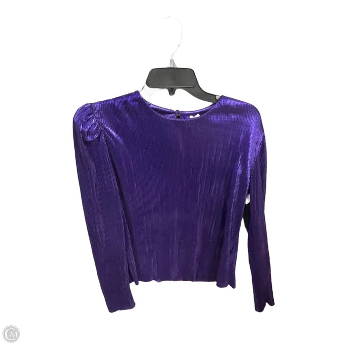 Top Long Sleeve Basic By Cmc In Purple, Size: S