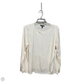 Top Long Sleeve Basic By Eileen Fisher In White, Size: L