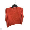 Top Long Sleeve Basic By Evereve In Orange, Size: M