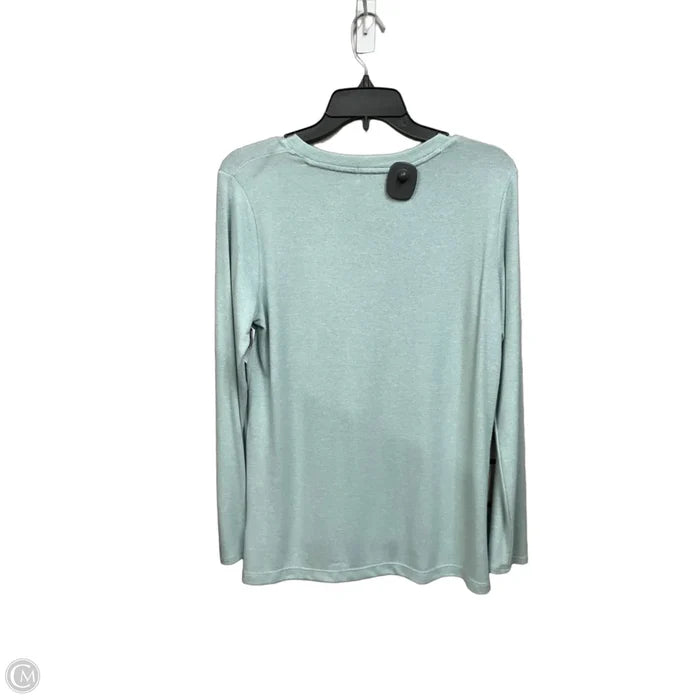 Top Long Sleeve Basic By Matty M In Blue, Size: S