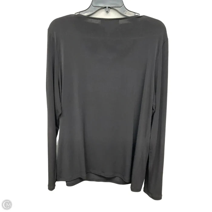 Top Long Sleeve Basic By Michael By Michael Kors In Black, Size: 1x