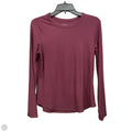 Top Long Sleeve Basic By No Boundaries In Maroon, Size: L