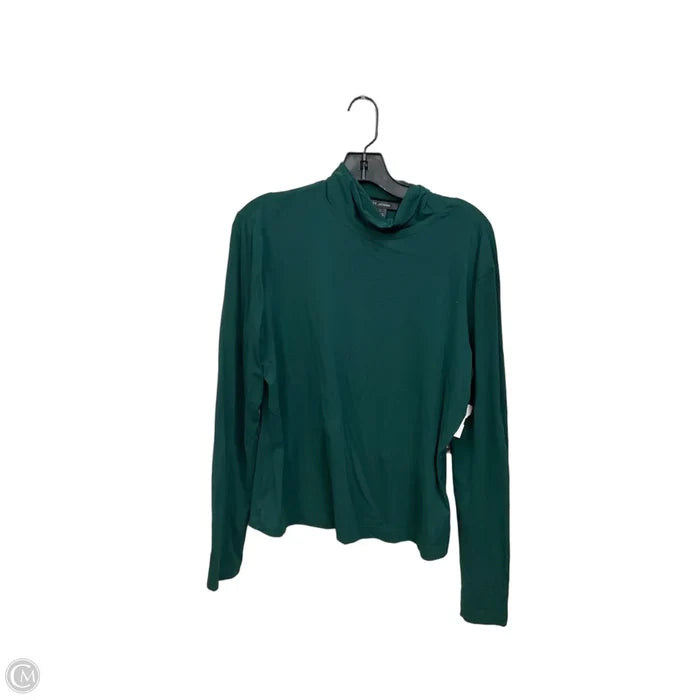 Top Long Sleeve Basic By St. John In Green, Size: L