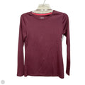 Top Long Sleeve Basic By Talbots In Maroon, Size: Sp