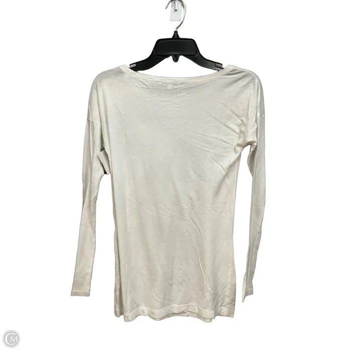 Top Long Sleeve Basic By Vince In White, Size: S