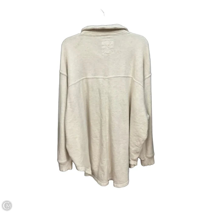 Top Long Sleeve By Aerie In Cream, Size: Xl