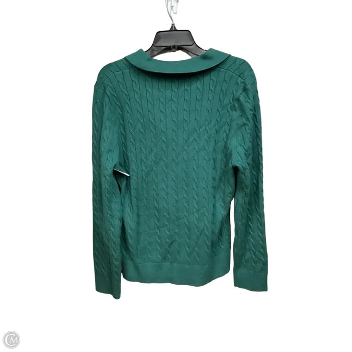 Top Long Sleeve By Anrabess In Green, Size: L