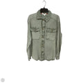 Top Long Sleeve By Briggs In Green, Size: M