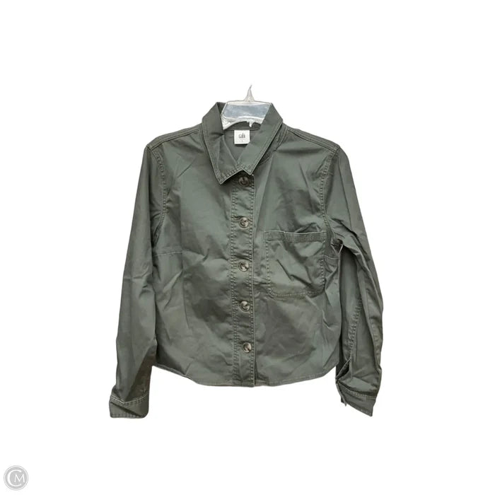 Top Long Sleeve By Cabi In Grey, Size: S