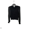 Top Long Sleeve By Carmen By Carmen Marc Valvo In Black, Size: M