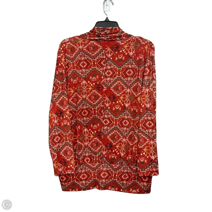 Top Long Sleeve By Cato In Orange, Size: Xl