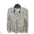 Top Long Sleeve By Charter Club In Black & White, Size: M