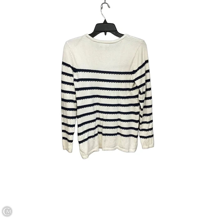 Top Long Sleeve By Charter Club In White, Size: S
