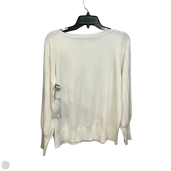 Top Long Sleeve By Chicos In Ivory, Size: M
