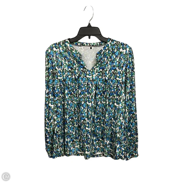 Top Long Sleeve By Clothes Mentor In Floral Print, Size: L