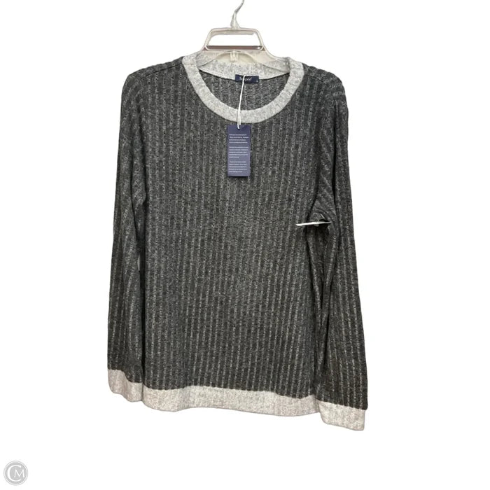 Top Long Sleeve By Clothes Mentor In Grey, Size: L