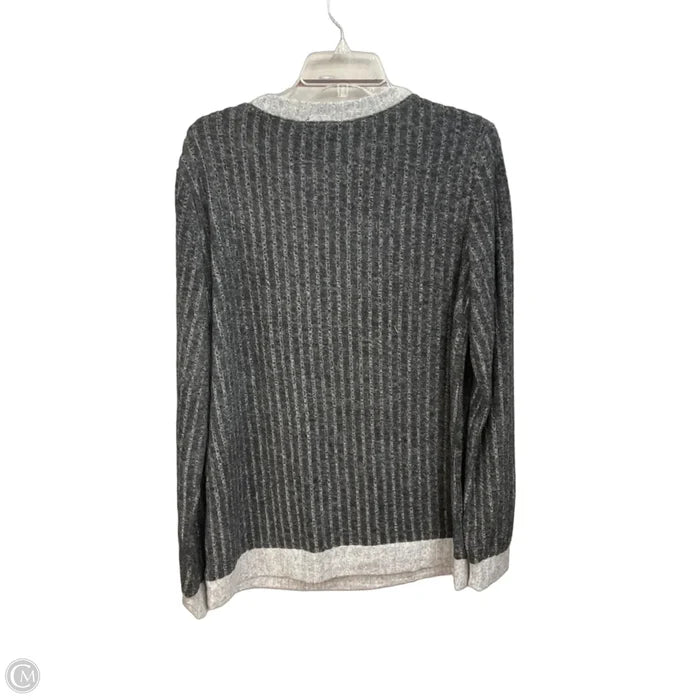 Top Long Sleeve By Clothes Mentor In Grey, Size: L